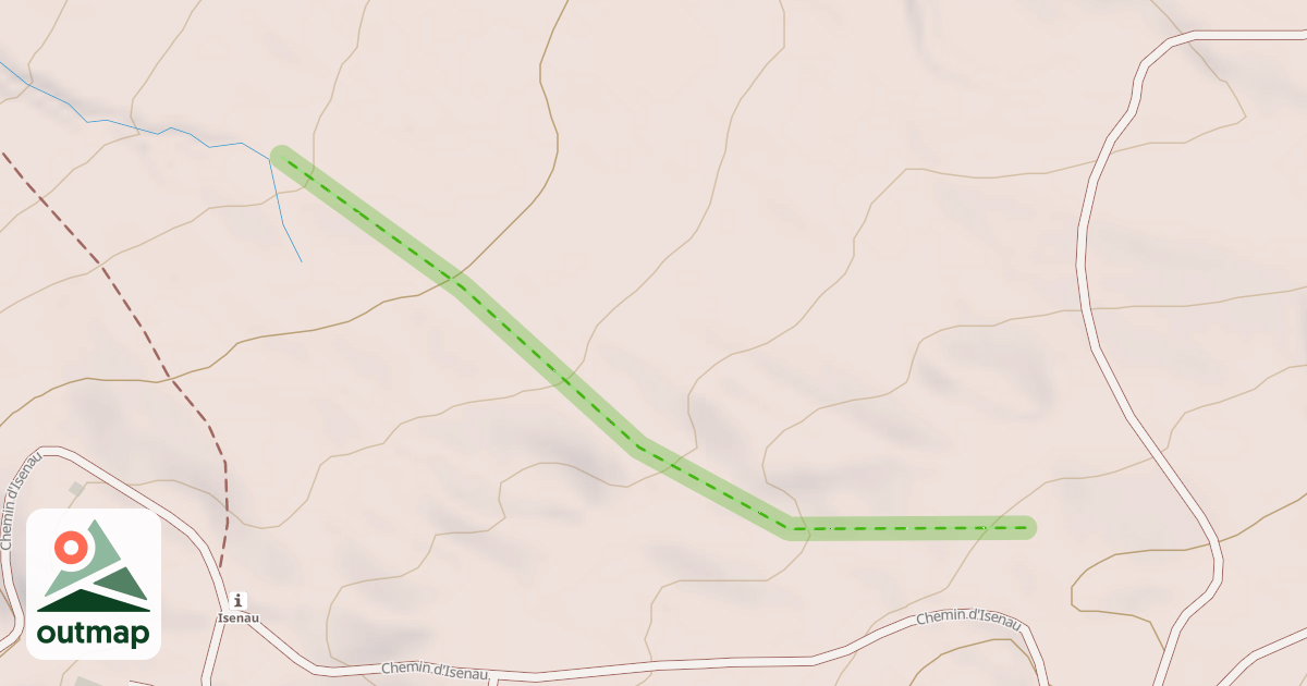Map of (abandonné) piste