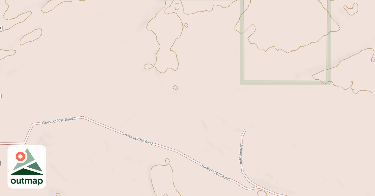 Map of SCHRAM SPUR B
