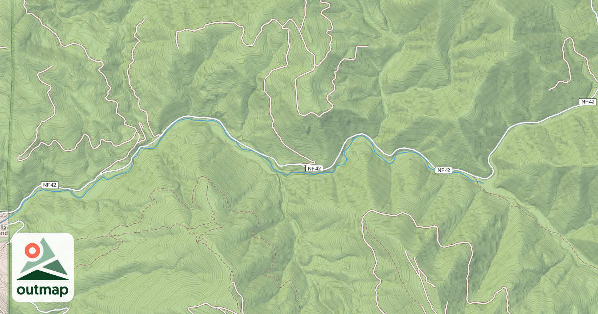 Map of E.FORK LEWIS R