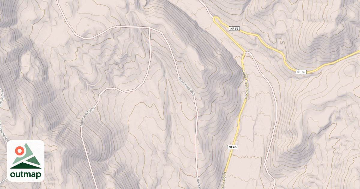 Map of USFS National Forest System Roads {71DC7D58-1567-4EAD-9D2A-22C6C2ED90A5}