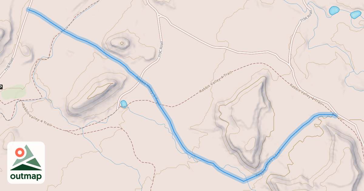 Map of Rabbit Valley 5 Trail