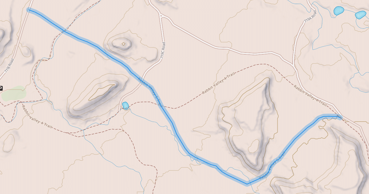 Map preview of Rabbit Valley 5 Trail