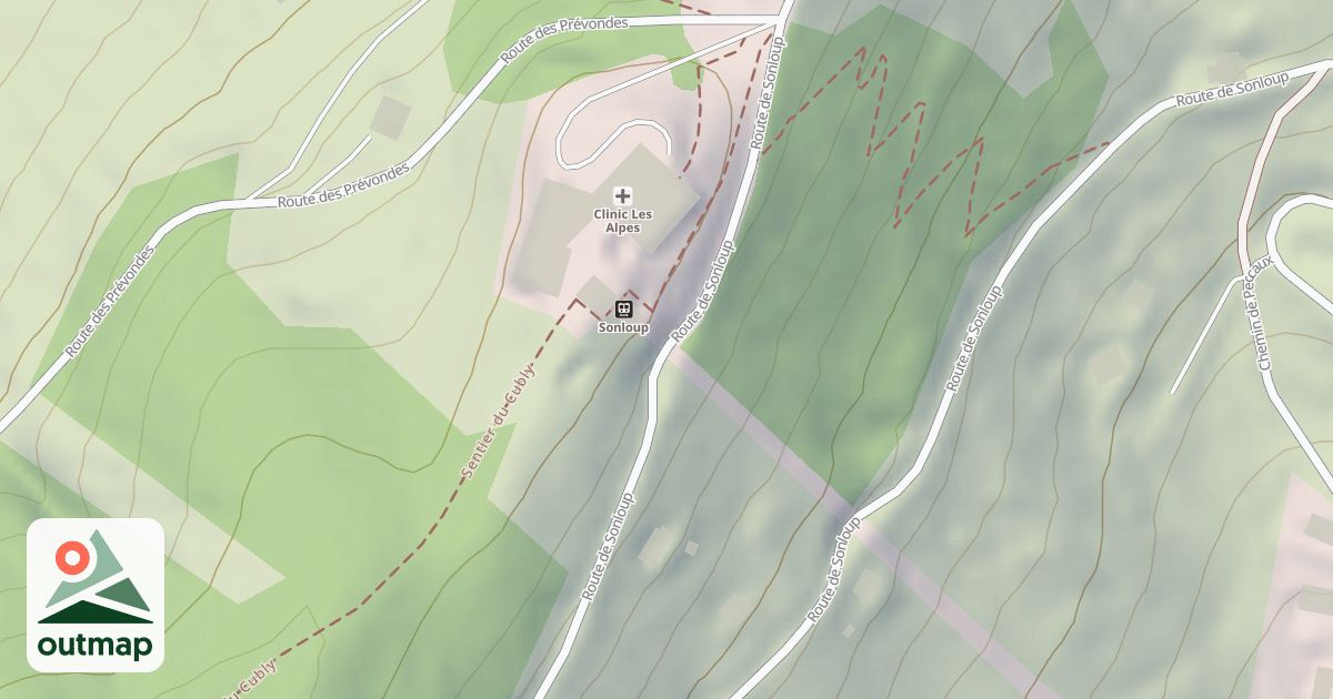 Map of Route de Sonloup