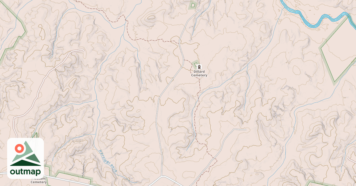 Map of HAROLDS BRANCH