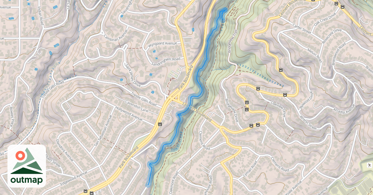 Map of Old Cañon Trail
