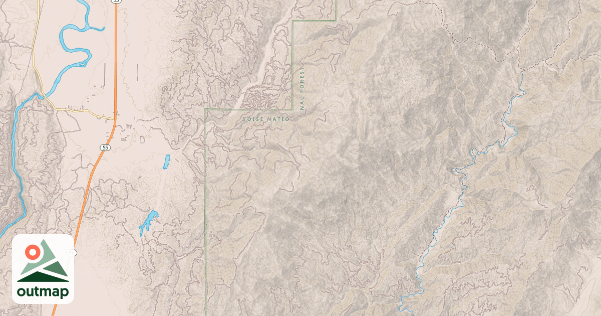 Map of EAST MOUNTAIN WAY