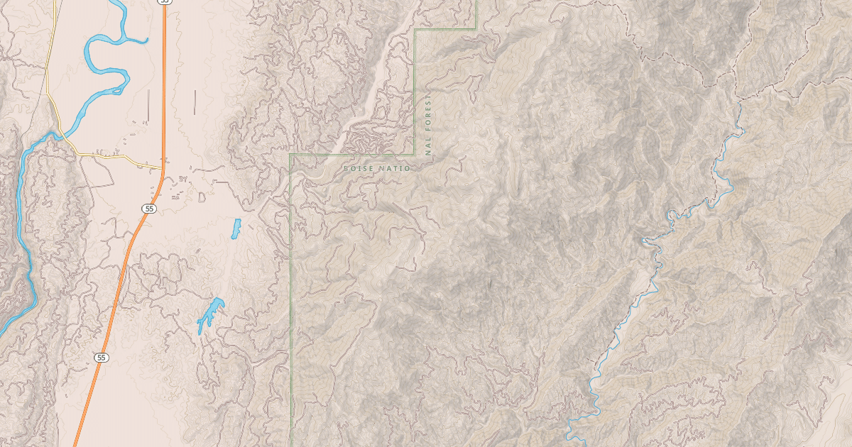 Map preview of EAST MOUNTAIN WAY