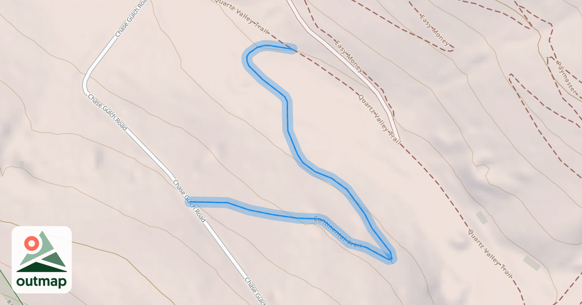 Map of Continental Trail