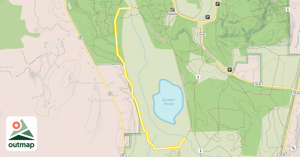 Map of Quaker Pond Trail