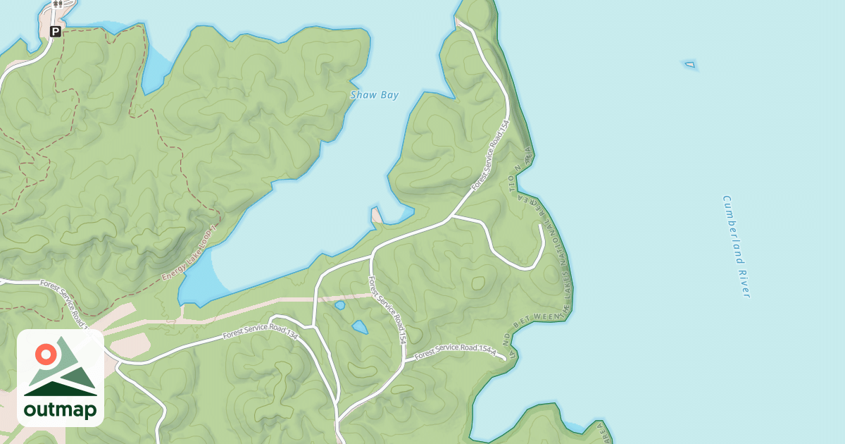 Map of SHAW BRANCH ROAD