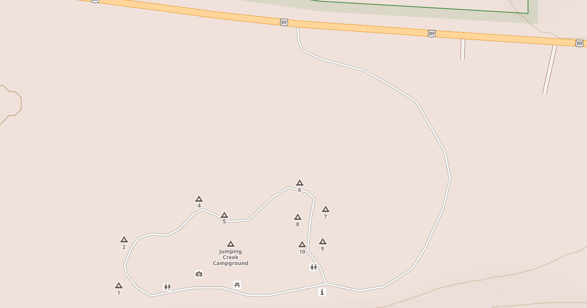 Map preview of JUMPING CREEK CAMP