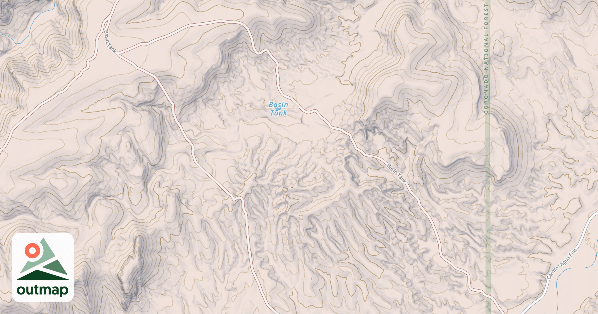 Map of BASIN TANK