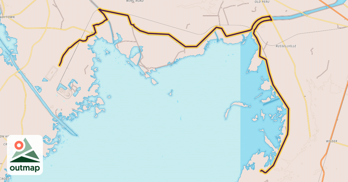 Map of Palmetto Trail Lake Moultrie Passage
