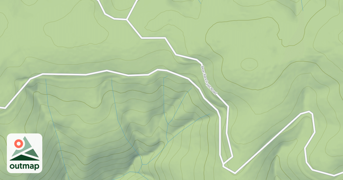 Map of BEAR RANCH HILL
