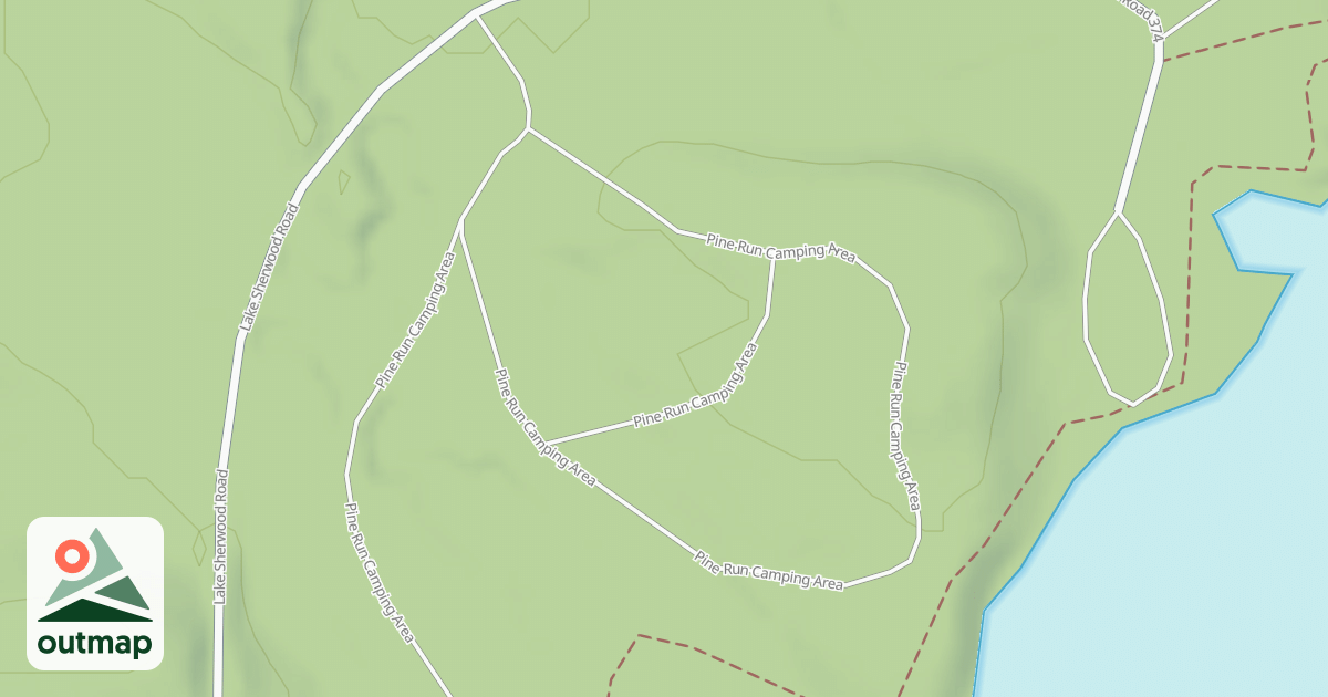 Map of SHERWOOD - PINE RUN - B