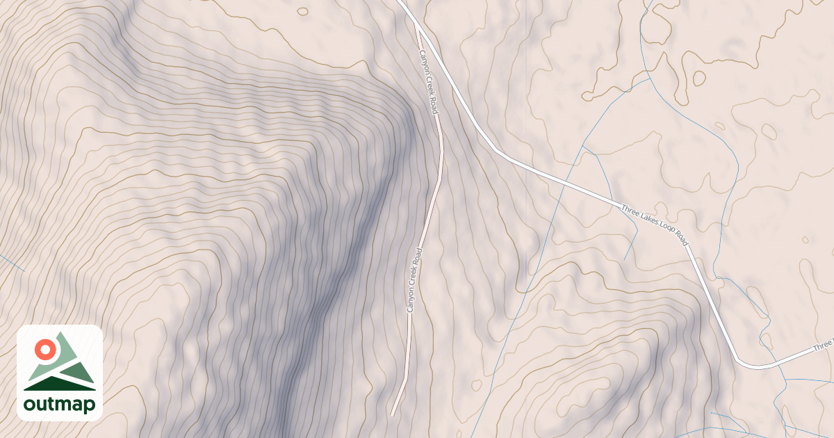 Map of CANYON CREEK