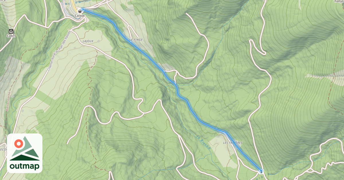 Map of Chemin de la Chèvrerie à Foron
