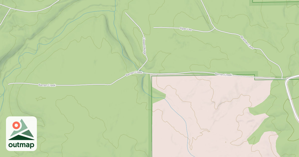Map of BARREN CREEK