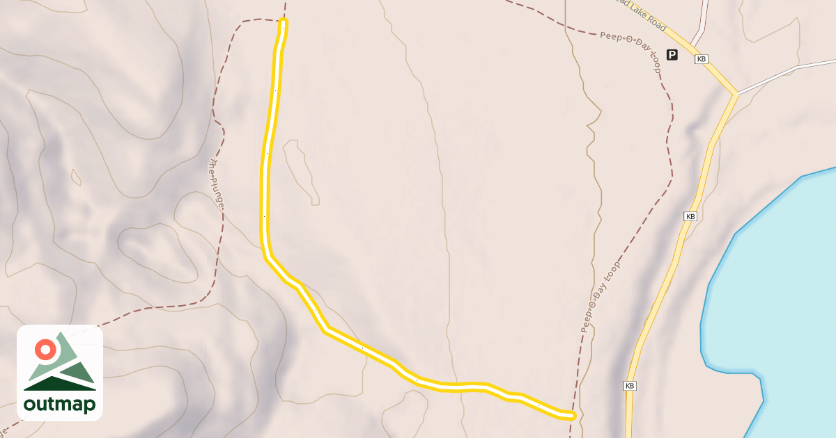 Map of Peep-O-Day Loop