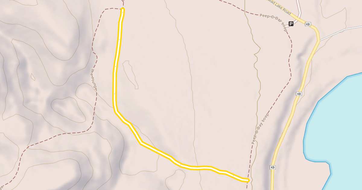 Map preview of Peep-O-Day Loop