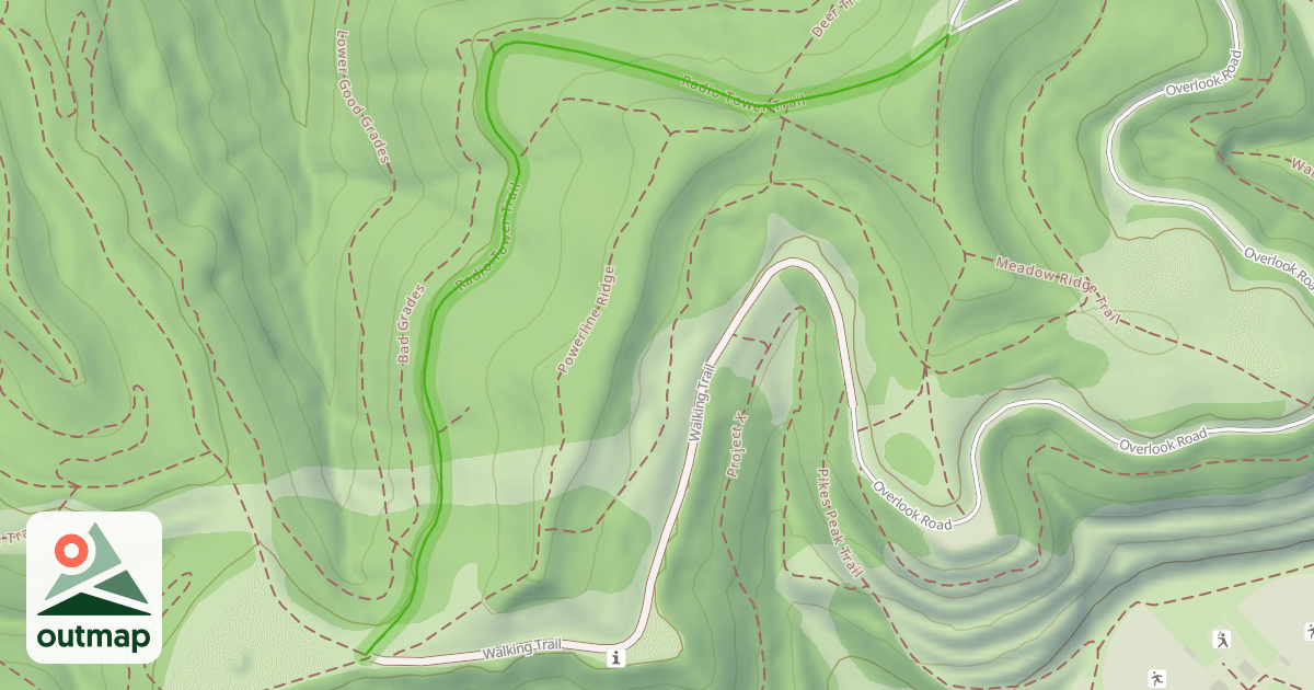 Map of Radio Tower Trail