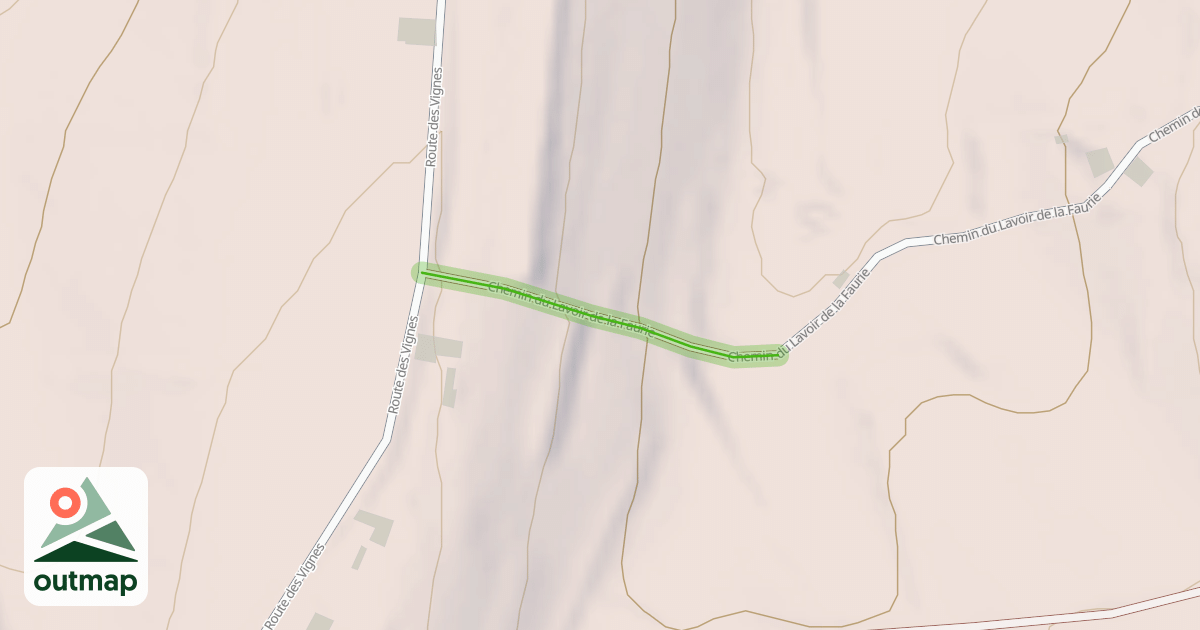 Map of Chemin du Lavoir de la Faurie