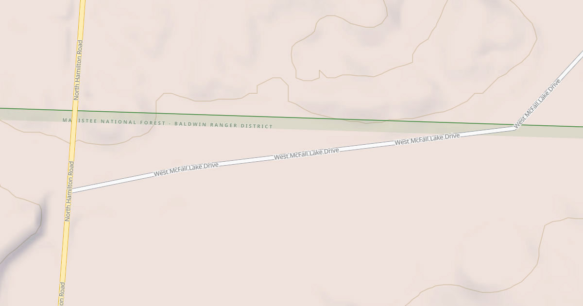 Map preview of MCFALL LAKE RD
