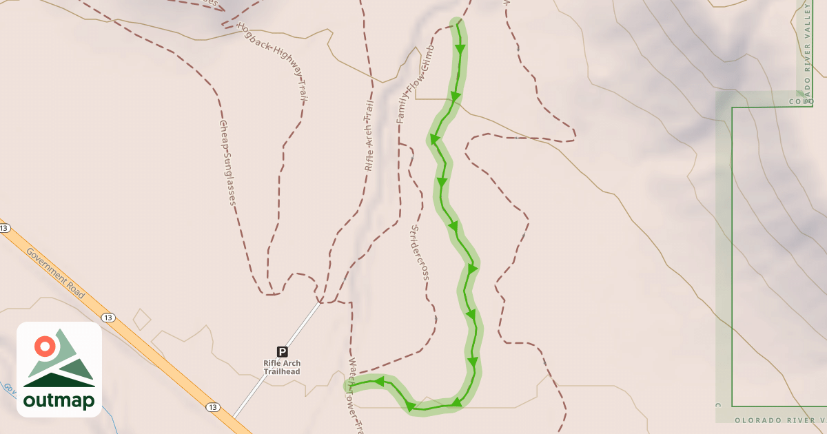 Map of Rio Verde