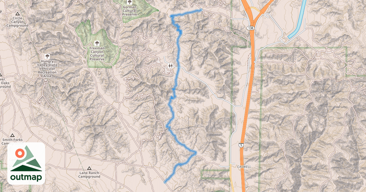 Map of Pronghorn Trail