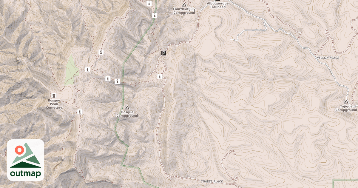 Map of TAJIQUE CANYON