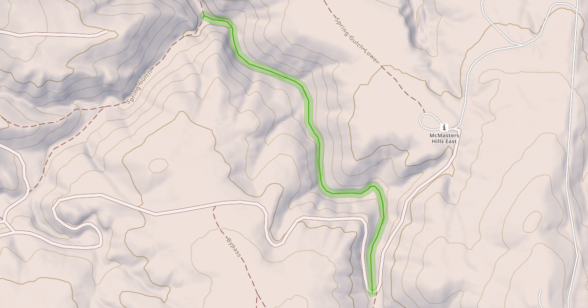 Map preview of Spring Gulch