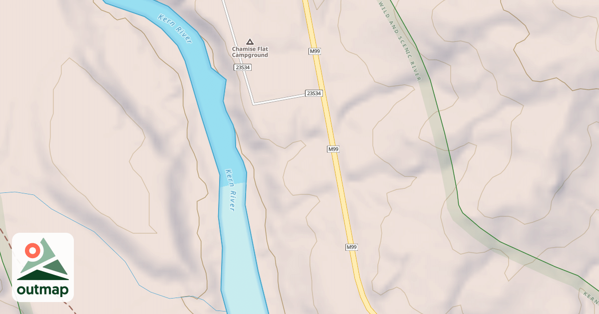 Map of CHAMISE FLAT