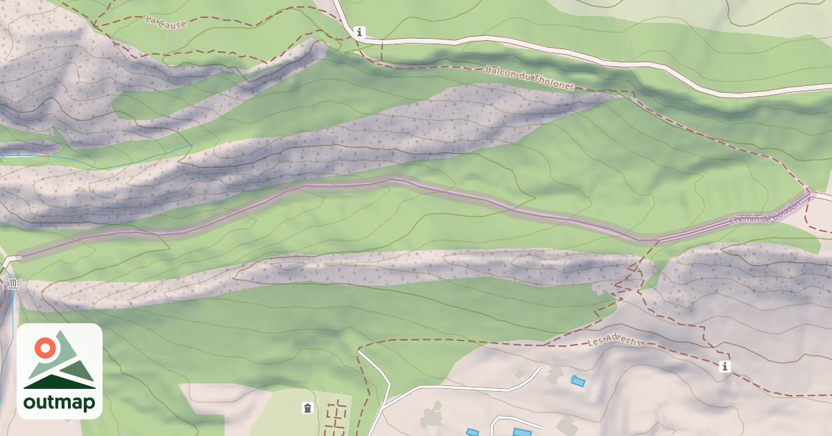 Map of Chemin de Doudon