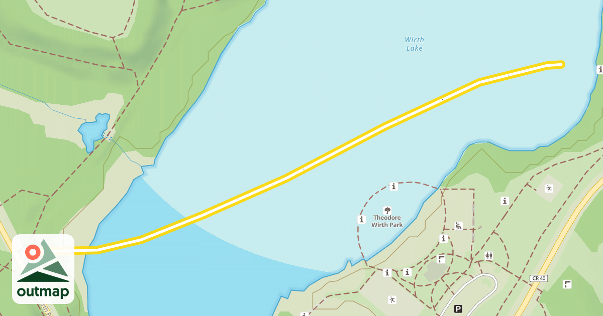 Map of Wirth Lake Trail