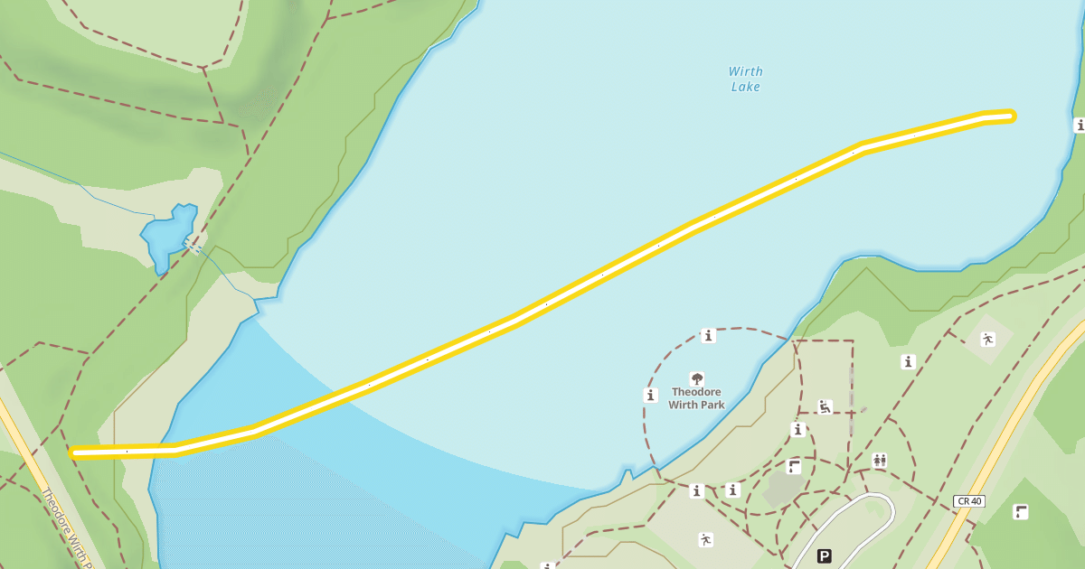 Map preview of Wirth Lake Trail
