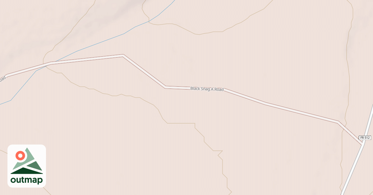 Map of BLACK SNAG A