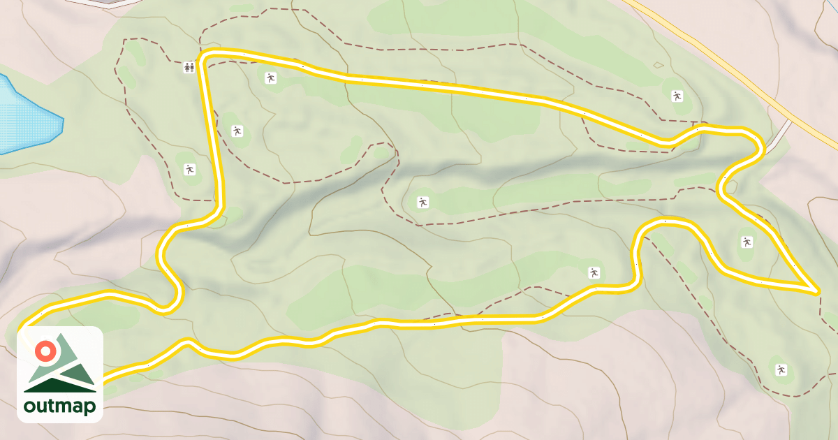 Map of Mounain Course Nordic Track