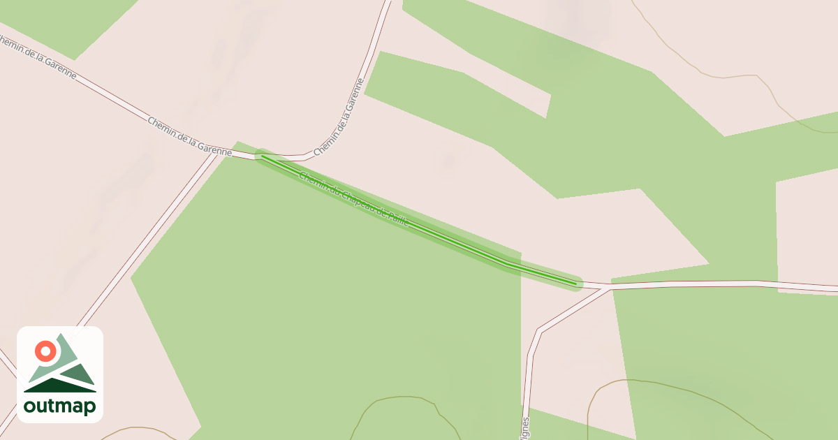 Map of Chemin du Chapeau de Paille