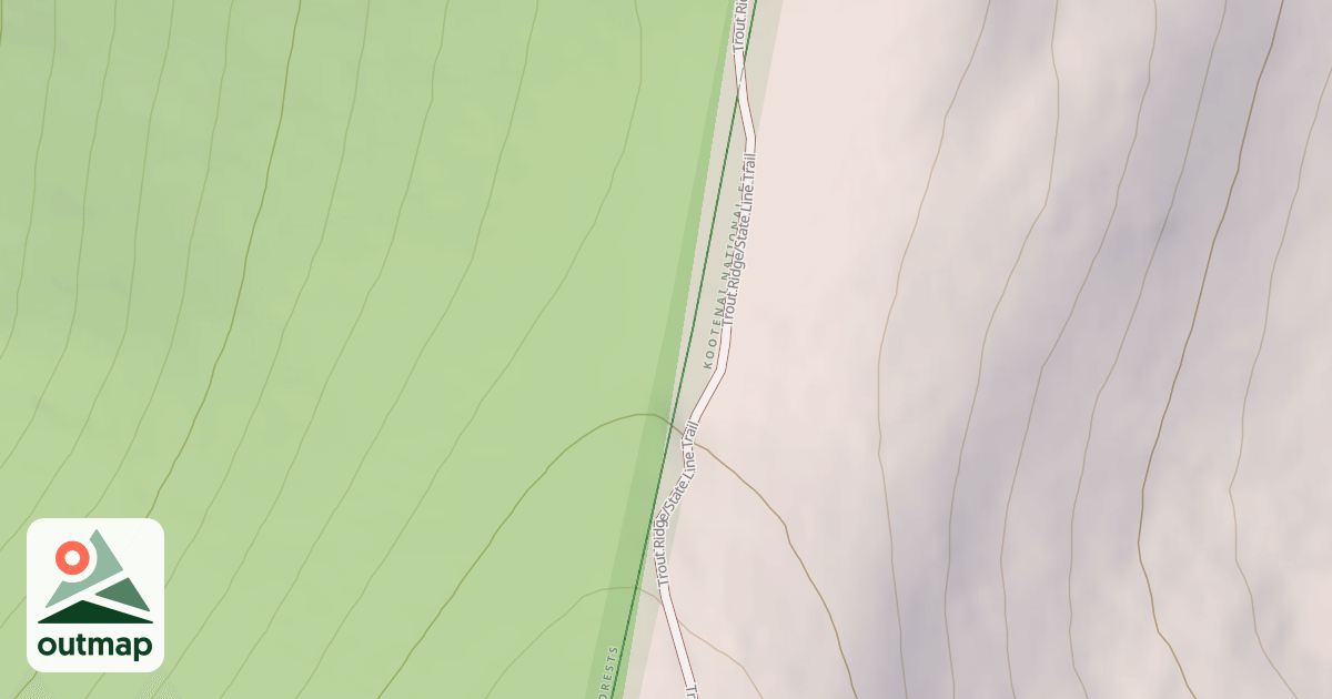 Map of State Line in Sanders