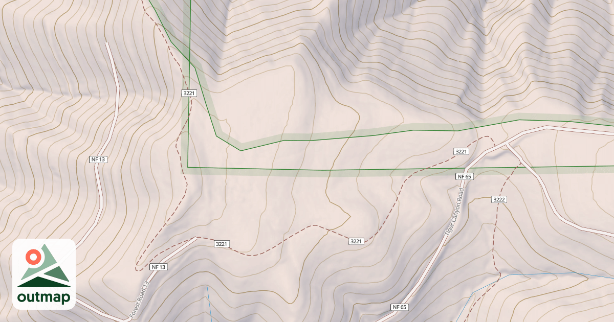 Map of Indian Ridge Trail