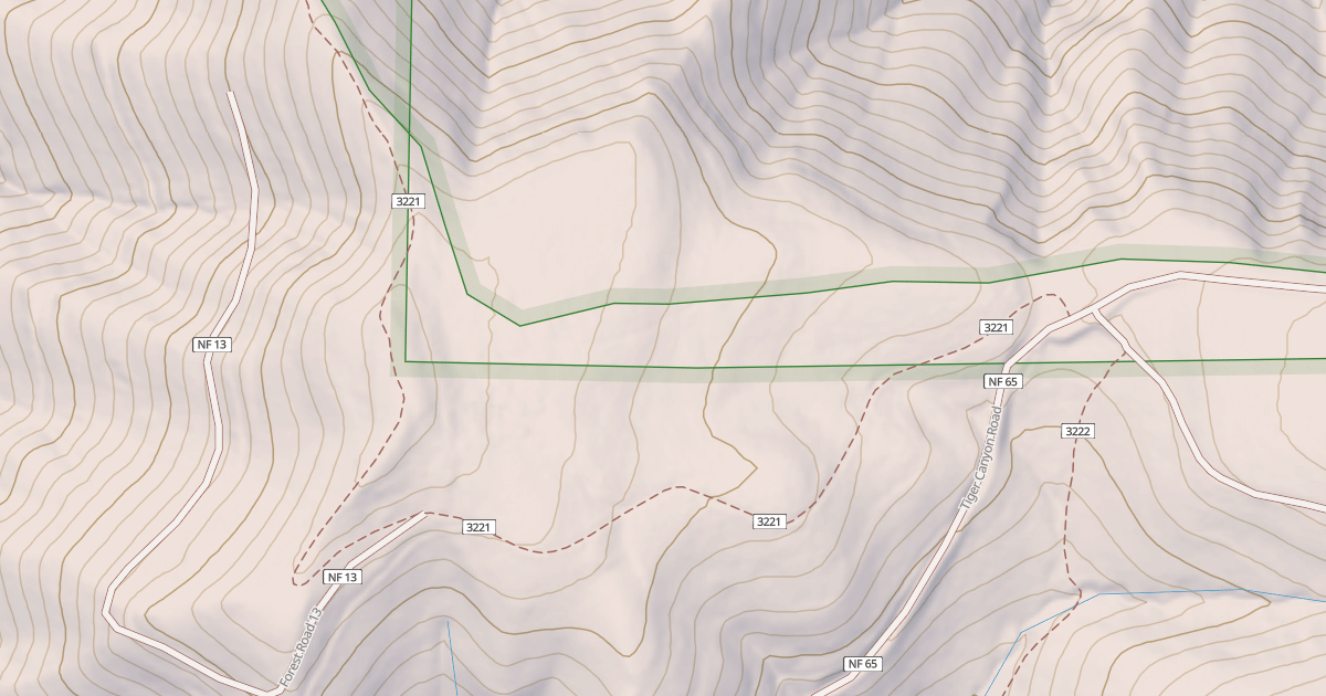 Map preview of Indian Ridge Trail