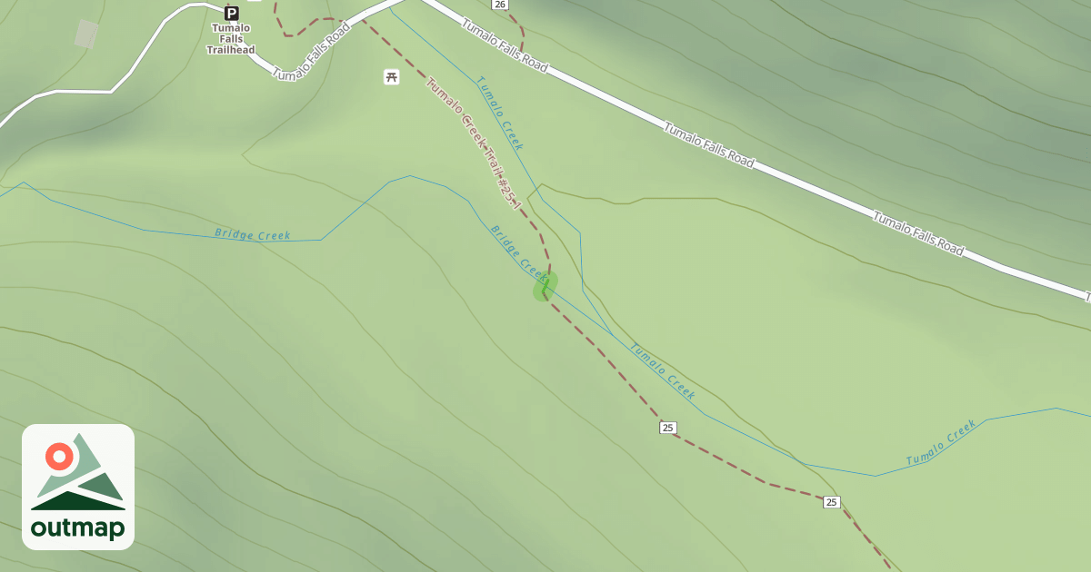 Map of Tumalo Creek Trail #25.1