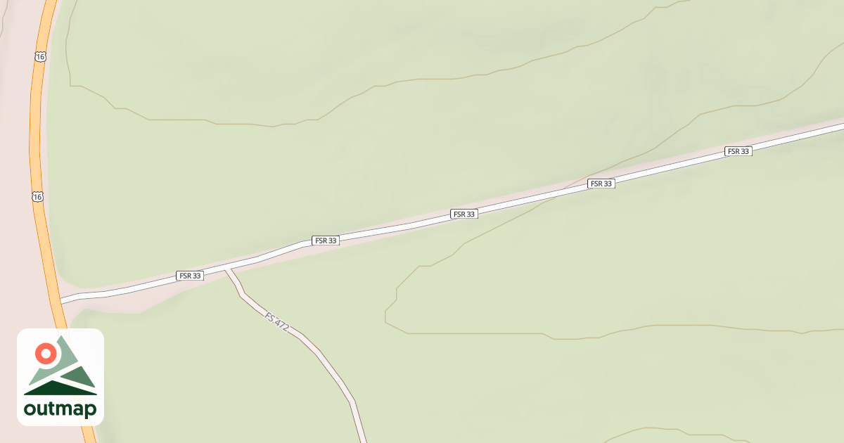 Map of CRAZY WOMAN CANYON