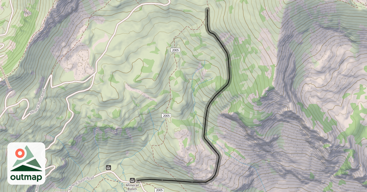 Map of Ski Patrol Gully
