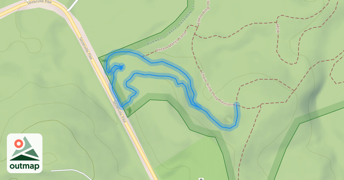 Map of Three Marys Loop
