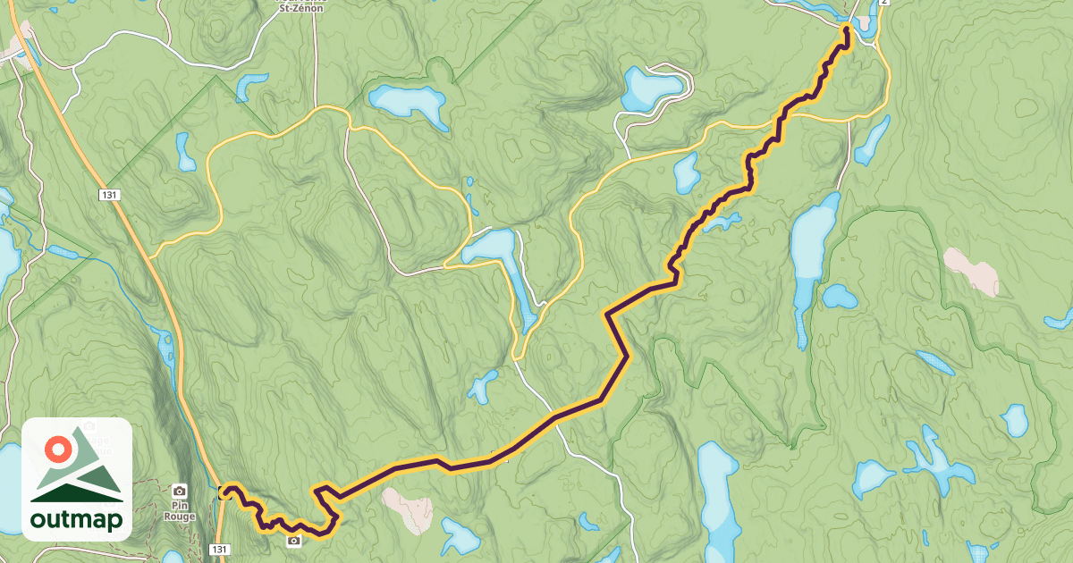 Map of Sentier des Nymphes