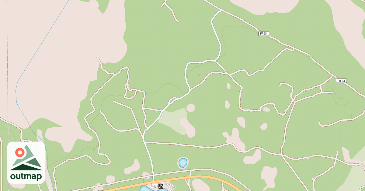 Map of USFS National Forest System Roads {B277893E-3291-44EF-B4F7-220ACF110FB8}