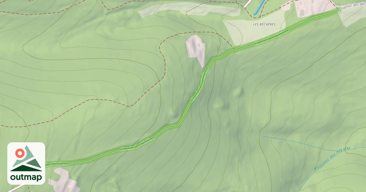 Map of Chemin des Béchères