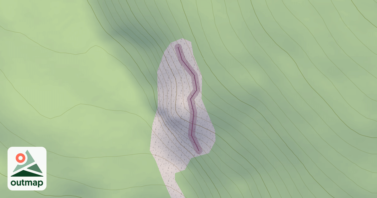Map of Clint Eastwood Crag