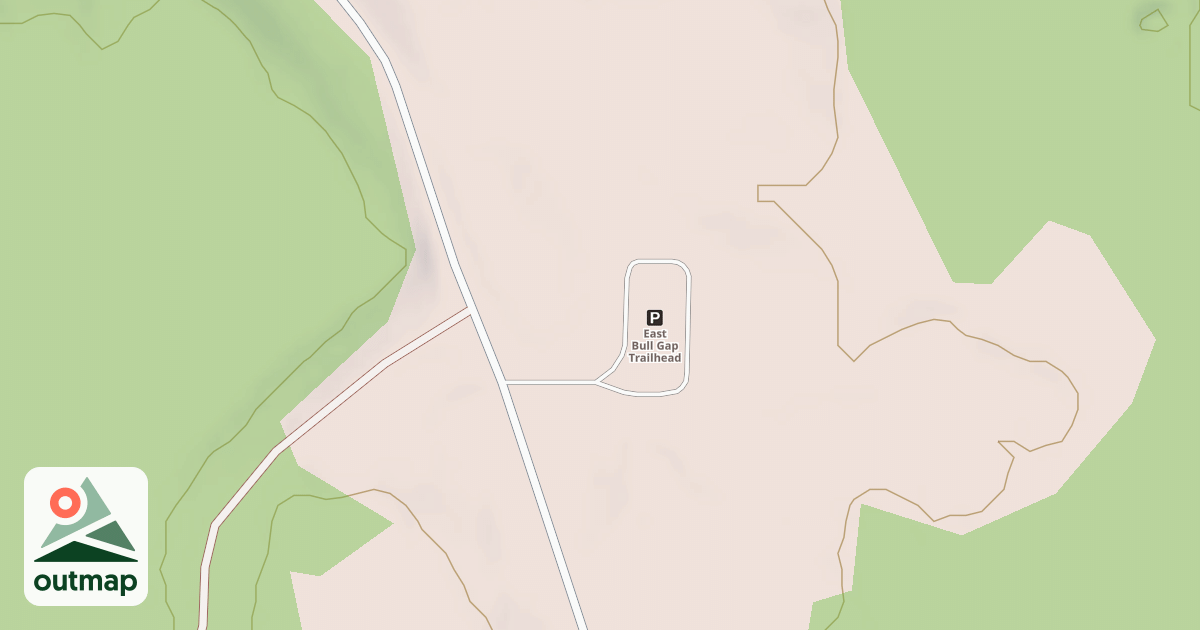 Map of EAST BULL GAP TRAILHEAD
